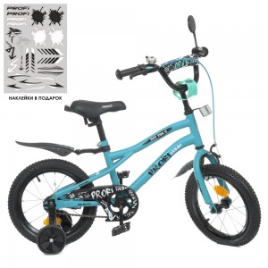 Велосипед детский двухколесный PROFI Y14253-1 Urban, 14 дюймов, бирюзовый