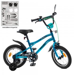 Велосипед дитячий двоколісний PROFI Y14253S-1 Urban, 14 дюймів, бірюзовий