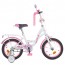 Велосипед дитячий двоколісний PROFI Y1425 Bloom, 14 дюймів, біло-малиновий