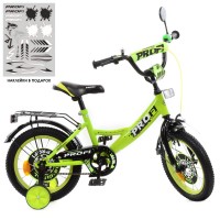 Велосипед детский двухколесный PROFI Y1442-1 Original boy, 14 дюймов, салатовый