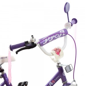 Велосипед дитячий двоколісний PROFI Y1483 Ballerina, 14 дюймів, фіолетовий