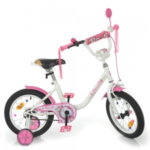 Велосипед детский двухколесный PROFI Y1485 Ballerina, 14 дюймов, белый