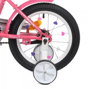 Велосипед детский двухколесный PROFI Y1491-1K Star, 14 дюймов, розовый