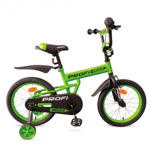 Велосипед детский двухколесный PROFI L16113 Driver, 16 дюймов, салатовый