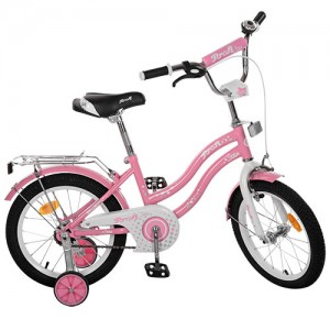 Велосипед детский двухколесный PROFI L1691 Star, 16 дюймов, розовый