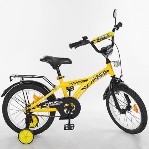 Велосипед детский двухколесный PROFI T1632 Racer, 16 дюймов, желтый