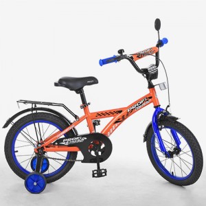 Велосипед детский двухколесный PROFI T1635 Racer, 16 дюймов, оранжевый