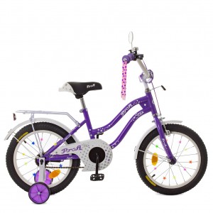 Велосипед детский двухколесный PROFI XD1693 Star, 16 дюймов, фиолетовый