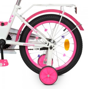 Велосипед детский двухколесный PROFI Y1614-1 Princess, 16 дюймов, белый