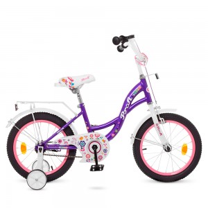 Велосипед дитячий двоколісний PROFI Y1622-1 Bloom, 16 дюймів, фіолетовий