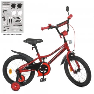 Велосипед детский двухколесный PROFI Y16221-1 Prime, 16 дюймов, красный