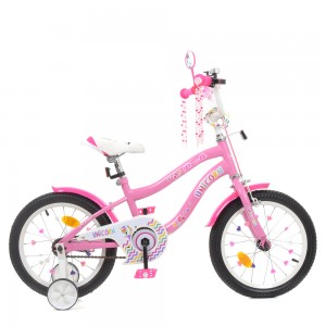 Велосипед детский двухколесный PROFI Y16241 Unicorn, 16 дюймов, розовый