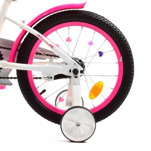 Велосипед детский двухколесный PROFI Y16244-1 Unicorn, 16 дюймов, бело-малиновый