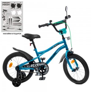 Велосипед детский двухколесный PROFI Y16253S-1 Urban, 16 дюймов, бирюзовый