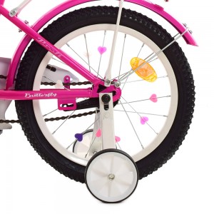 Велосипед детский двухколесный PROFI Y1626-1 Butterfly, 16 дюймов, фуксия
