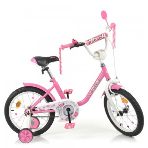 Велосипед детский двухколесный PROFI Y1681 Flower, 16 дюймов, розовый