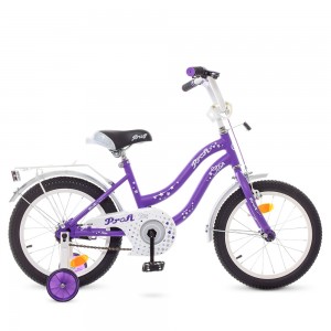 Велосипед дитячий двоколісний PROFI Y1693 Star, 16 дюймів, бузковий
