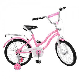 Велосипед дитячий двоколісний PROFI L1891 Star, 18 дюймів, рожевий