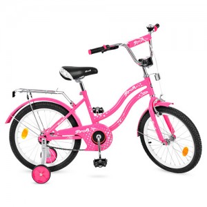 Велосипед дитячий двоколісний PROFI L1892 Star, 18 дюймів, малиновий