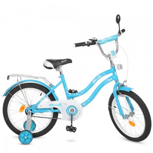 Велосипед детский двухколесный PROFI L1894 Star, 18 дюймов, голубой