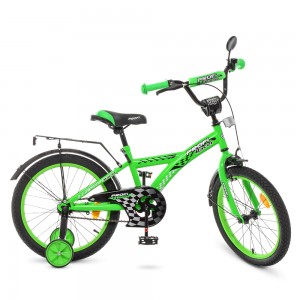 Велосипед детский двухколесный PROFI T1836 Racer, 18 дюймов, зеленый