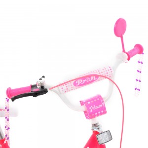 Велосипед детский двухколесный PROFI Y1813-1 Princess, 18 дюймов, малиновый