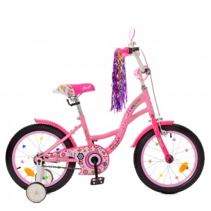 Велосипед дитячий двоколісний PROFI Y1821-1 Bloom, 18 дюймів, рожевий