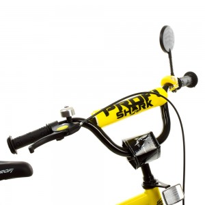 Велосипед дитячий двоколісний PROFI Y18214-1 Shark, 18 дюймів, жовтий