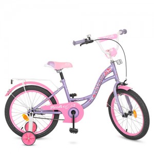 Велосипед детский двухколесный PROFI Y1822 Butterfly, 18 дюймов, розово-фиолетовый