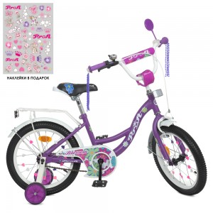 Велосипед детский двухколесный PROFI Y18303N Blossom, 18 дюймов, сиреневый