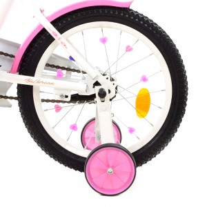 Велосипед детский двухколесный PROFI Y1885 Ballerina, 18 дюймов, белый