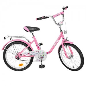 Велосипед дитячий двоколісний PROFI L2081 Flower, 20 дюймів, рожевий