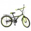 Велосипед детский двухколесный PROFI T2037 Racer, 20 дюймов, салатово-черный