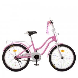 Велосипед дитячий двоколісний PROFI XD2091 Star, 20 дюймів, рожевий