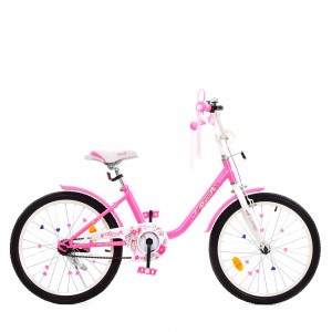 Велосипед детский двухколесный PROFI Y2081 Flower, 20 дюймов, розовый