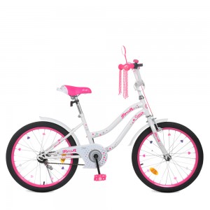 Велосипед детский двухколесный PROFI Y2094 Star, 20 дюймов, белый