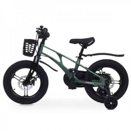 Велосипед детский PROF1 AIR PRO 18д. MB 181059 dark green SKD75,магнез.рама,вилка,обод,перед/зад.диск.торм.,корзина,крыла,доп.кол Велосипед детский PROF1 AIR PRO 18д. MB 181059 dark green SKD75,магнез.рама,вилка,обод,перед/зад.диск.торм.,корзина,крыла,доп.кол