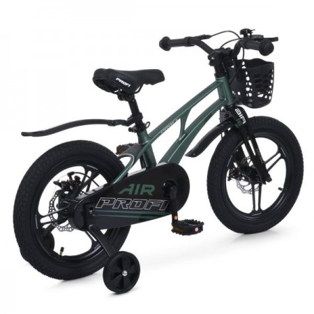 Велосипед детский PROF1 AIR PRO 18д. MB 181059 dark green SKD75,магнез.рама,вилка,обод,перед/зад.диск.торм.,корзина,крыла,доп.кол Велосипед детский PROF1 AIR PRO 18д. MB 181059 dark green SKD75,магнез.рама,вилка,обод,перед/зад.диск.торм.,корзина,крыла,доп.кол