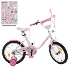 Велосипед детский двухколесный PROFI Y1885 Ballerina, 18 дюймов, белый