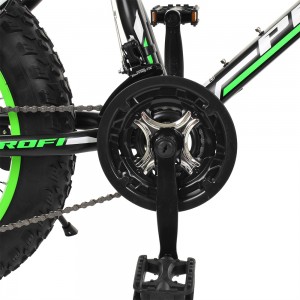 Велосипед фетбайк Profi POWER 20 дюймів, рама 13 ", зелено-чорний (EB20POWER 1.0 S20.2)