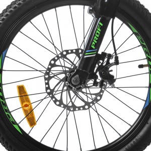 Велосипед горный MTB Profi DAMPER 20 дюймов, рама 12", черный (G20DAMPER S20.1)