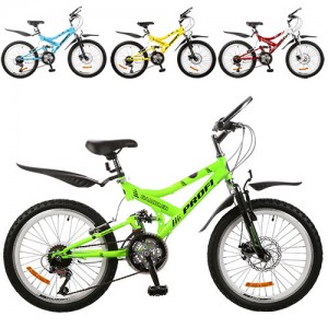 Велосипед горный (MTB) Profi GAMBLER 20 дюймов, рама 13,5", микс цветов (G20GAMBLER M2009MIX)