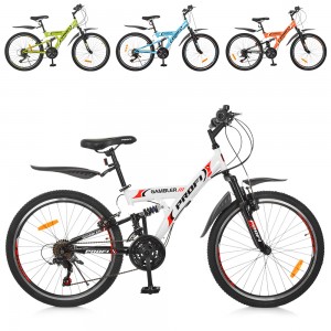 Велосипед гірський (MTB) Profi GAMBLER 24 дюйма, рама 13,5 ", мікс кольорів (G24GAMBLER S24MIX)