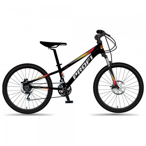 Велосипед 24 д. MTB2401-2 алюм.рама 11", SHIMANO 21SP, швидкознім.кол., чорний