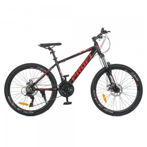 Велосипед гірський MTB Profi SHARP 24 дюйма, рама 15", чорно-червоний (G24SHARP A24.2)