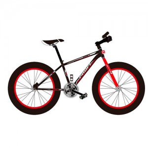 Велосипед фетбайк Profi POWER 26 дюймів, рама 17 ", червоно-чорний (EB26POWER 1.0 S26.1)