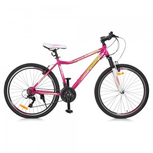 Велосипед горный MTB Profi CARE 26 дюймов, рама 17,5", малиновый (G26CARE A26.1)