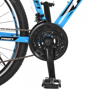 Велосипед горный MTB Profi SIRIUS 26 дюймов, рама 18", черно-голубой (G26SIRIUS A26.1)
