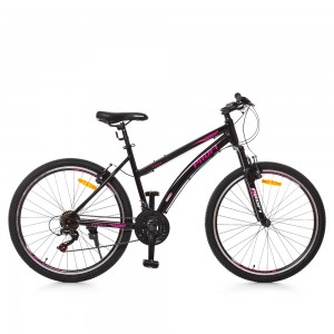 Велосипед гірський MTB Profi VEGA 26 дюймів, рама 17,5 ", чорний (G26VEGA A26.2)