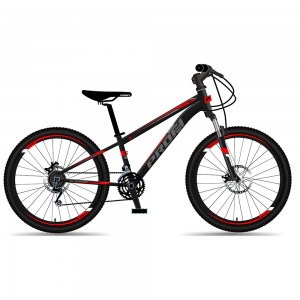 Велосипед 26 д. MTB2602-2 алюм.рама 13", SHIMANO 21SP, швидкознім.кол., чорно-червоний